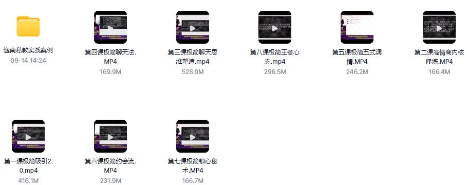 图片[2]-（8.3GB）逸男私教《极简撩法》百度云资源【092303】-启明情感网