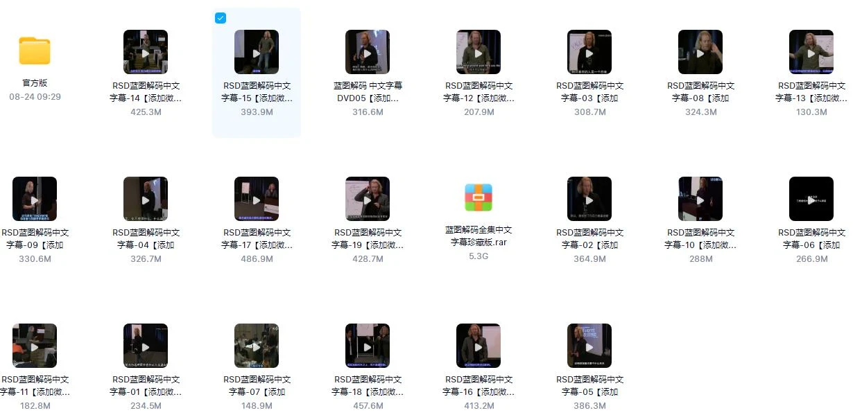 RSD泰勒_蓝图解码高清版1080P_百度网盘下载【082402】-心途成长社