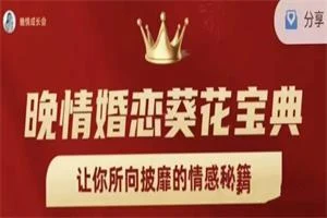 晚情《婚恋葵花宝典》让你所向披靡的情感秘籍-沉沉情感网