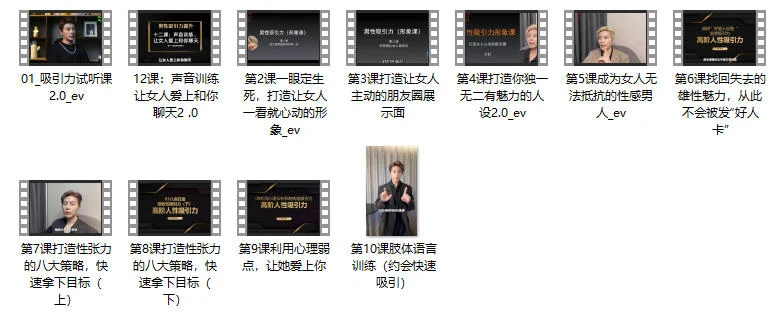 图片[2]-Eric子轩《打造男性吸引力训练营2.0》-初心情感社