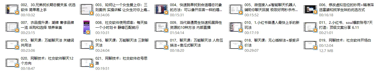 图片[2]-互联网顶级把妹玩法【598培训班专享】17节-铁锚资源库