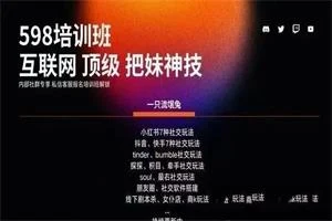 一只流氓兔《互联网顶级把妹神技》14节全-铁锚资源库