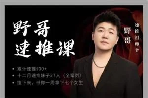 图片[1]-野哥速推课-沉沉情感网