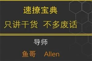 鱼哥《速撩宝典20节》只讲干货，不多废话-启明情感网