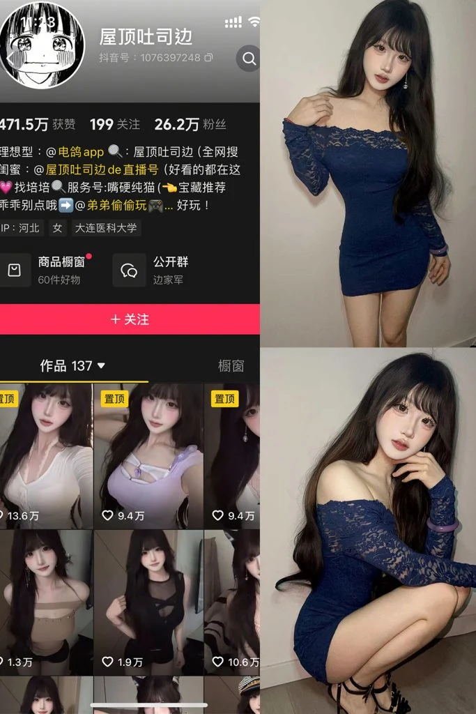 图片[1]-抖音 屋顶吐司边 岛遇资源合集-狗狗美女馆