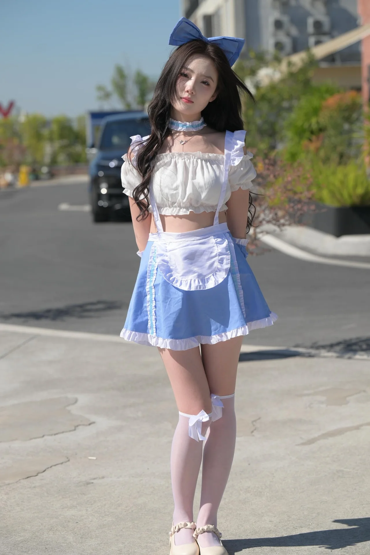 魔镜街拍一始作品 | 羊小咩咩女仆装cos | 2260P超高清图集38GB-初沐写真馆