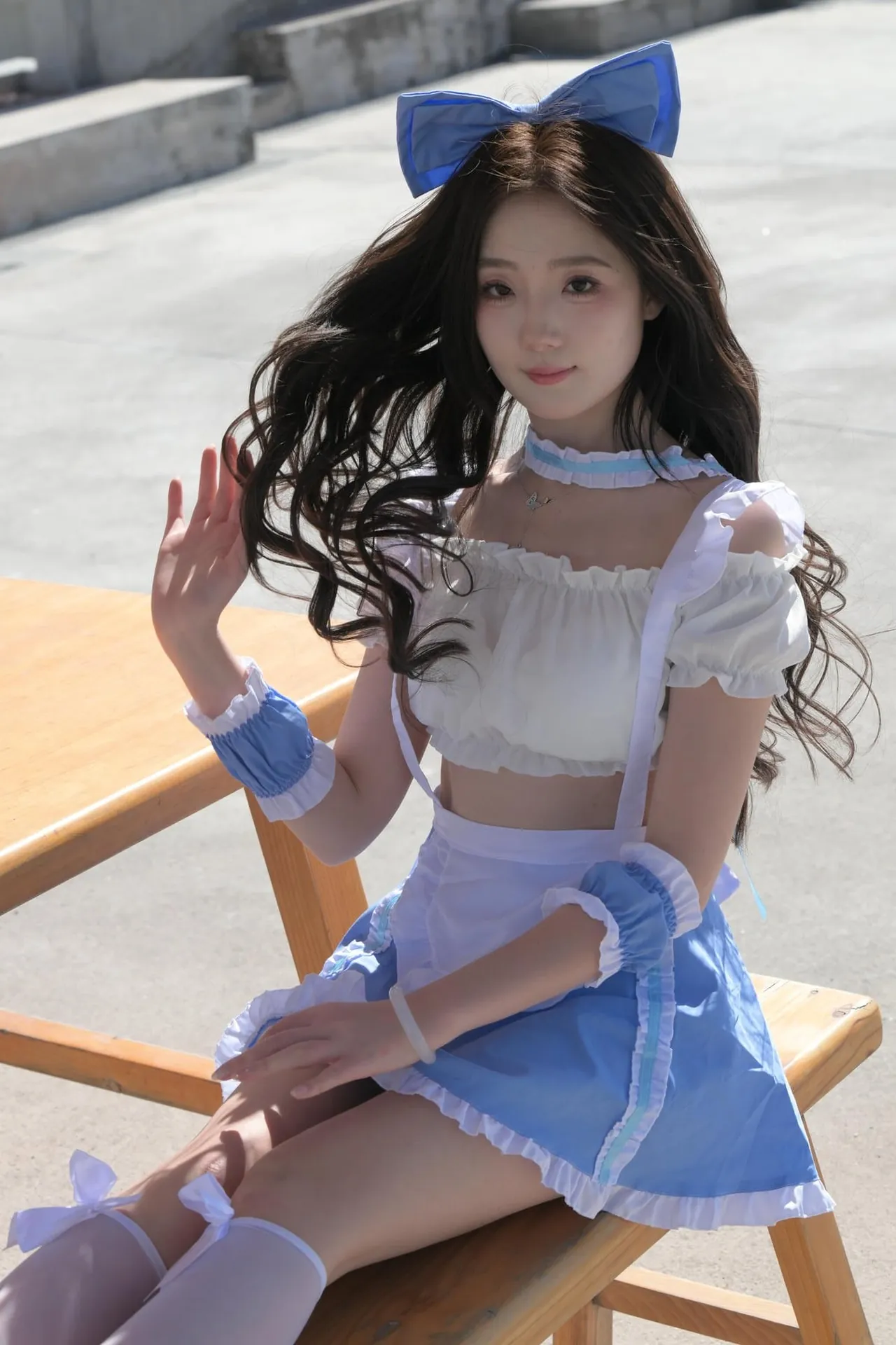 图片[2]-魔镜街拍一始作品 | 羊小咩咩女仆装cos | 2260P超高清图集38GB-初沐写真馆
