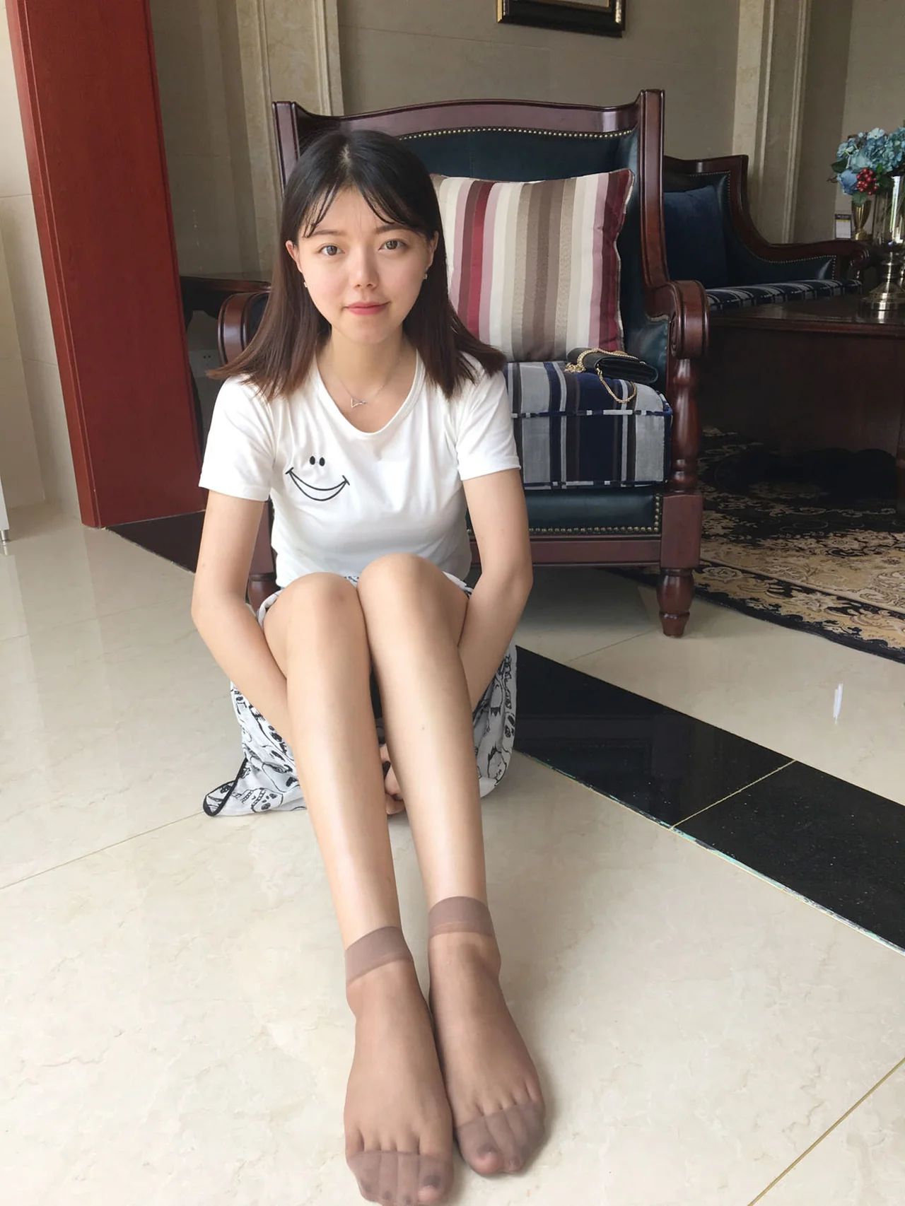 图片[2]-学妹校园寝室丝短袜美脚 全套（自动更新）-飞飞美女馆