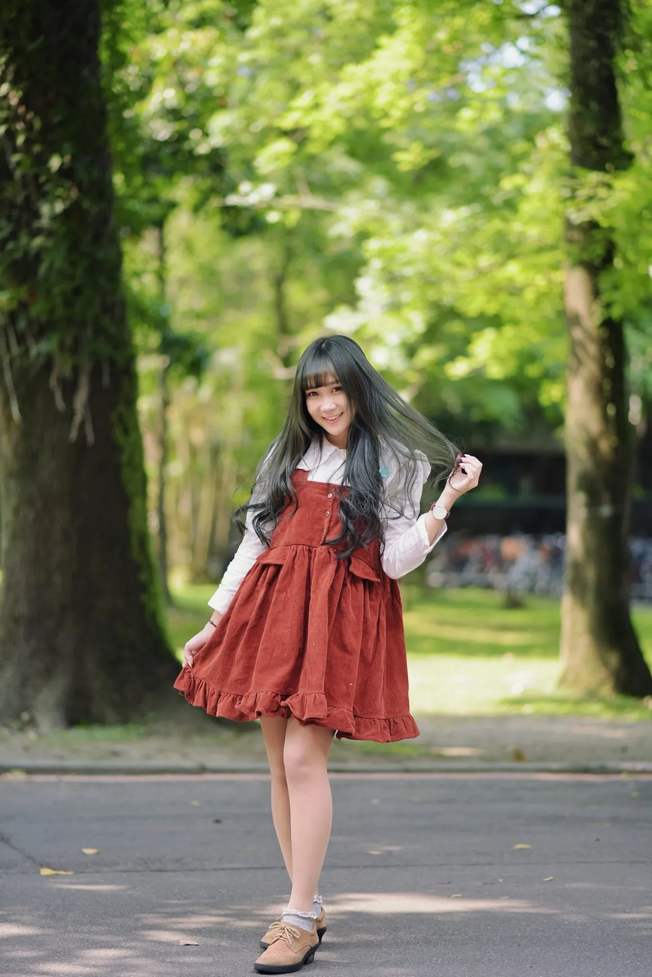 图片[1]-制服の女生写真合集-灵眸阁楼